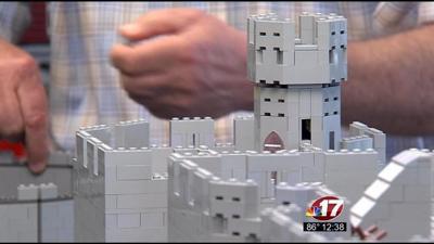Retired doctor builds replicas of castles with Lego bricks