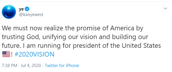Kayne West Announces He Is Running For President In 2020 Top Stories Wandtv Com That is why i believe i can help and that iran needs me. kayne west announces he is running for