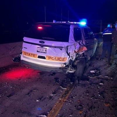 ISP squad car hit