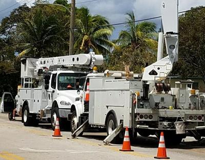 CWLP crew responding to Florida power outage