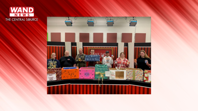 Lake Land College Broadcasting Club food drive