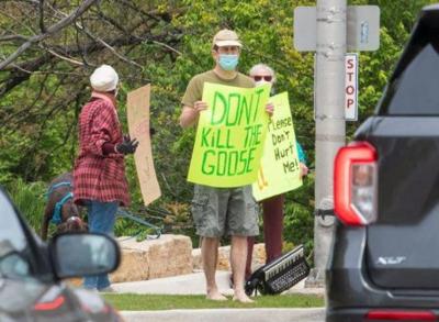 Crystal Lake Park geese harvest protest