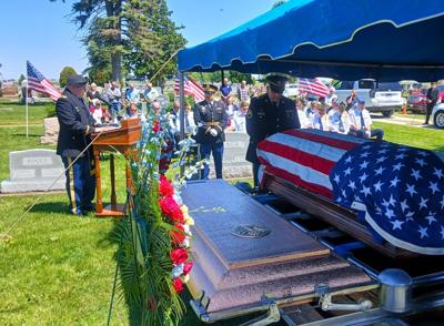 Paul Gregg burial service