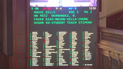 Student teacher stipend vote