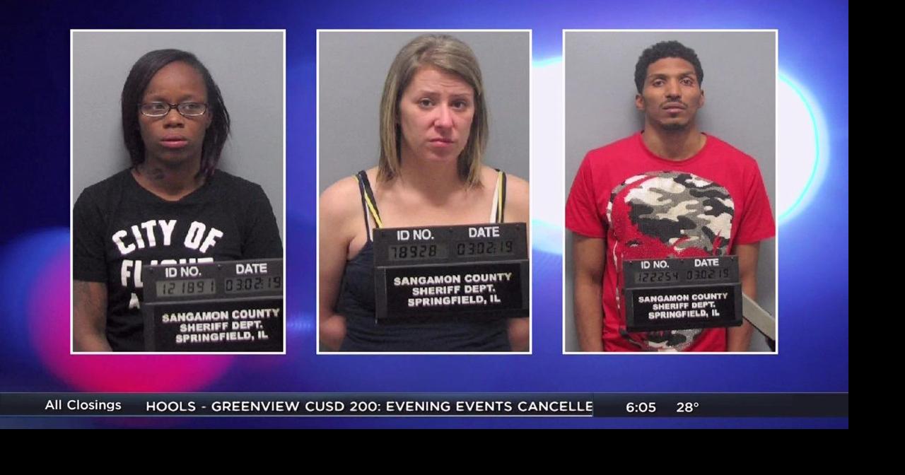 3 behind bars in Sangamon County drug bust News