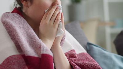 Sick, coughing, common cold