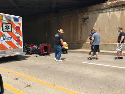 Police investigating hit and run motorcycle crash