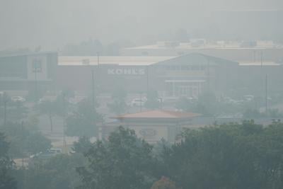 CORRECTION Illinois Climate Wildfires Smoke