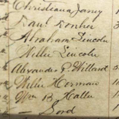 Historic Lincoln interment book restored
