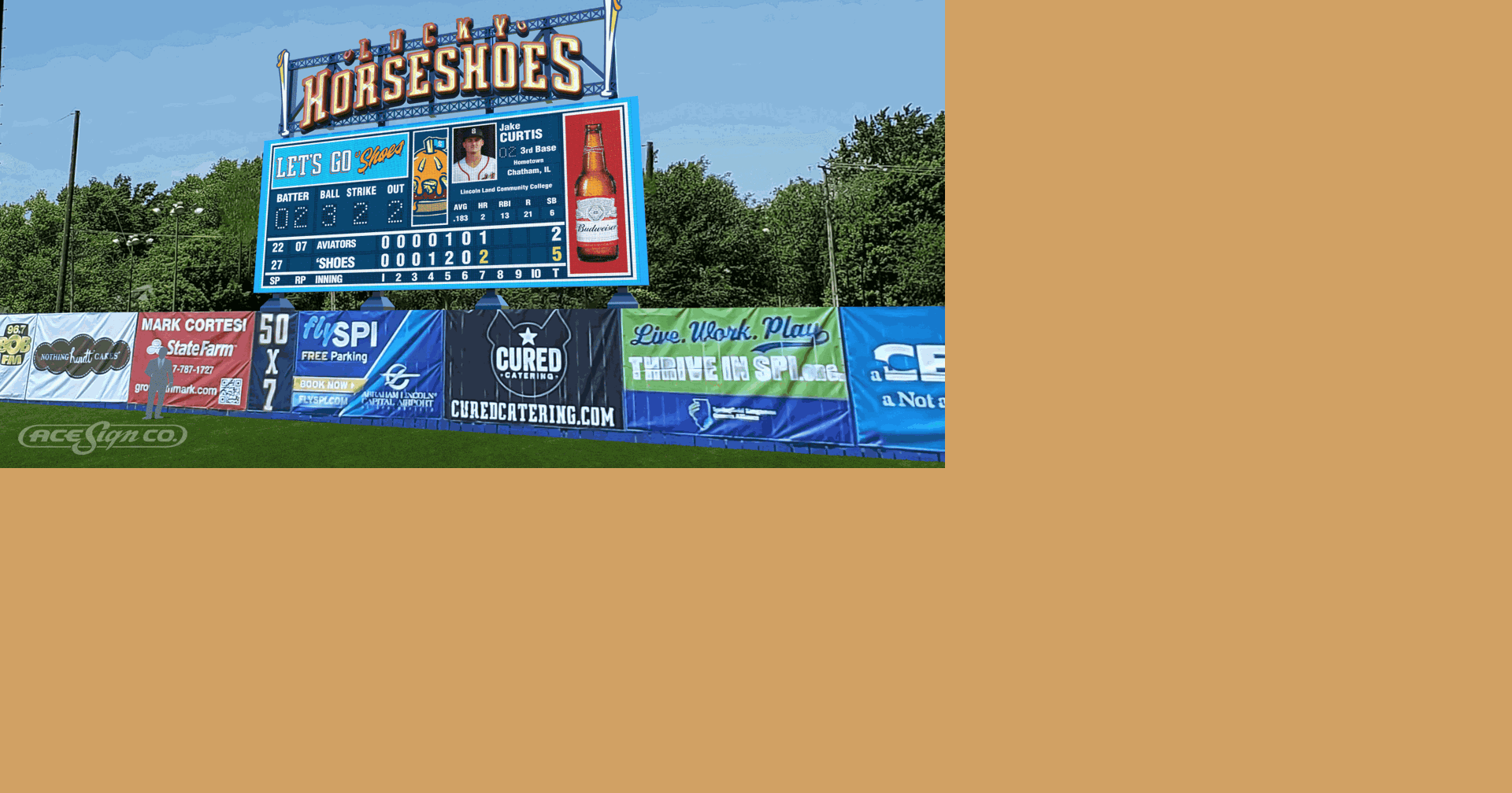 Springfield Lucky Horseshoes announce brand new videoboard Community