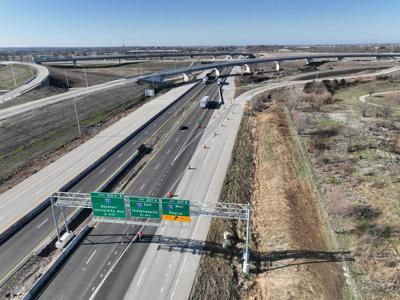I57 and I74 intersection construction