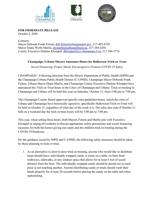 Champaign-Urbana Halloween press release