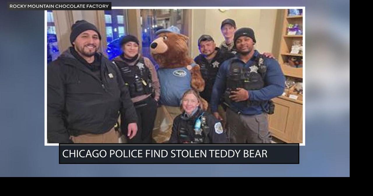 Chicago police help candy store retrieve stolen stuffed bear mascot