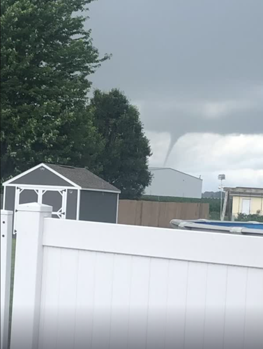 pleasant plains possible tornado