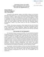 Springfield Emergency Declaration - 11/12/2020
