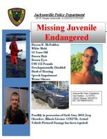 Missing teen with developmental disability sought by Jacksonville police is located