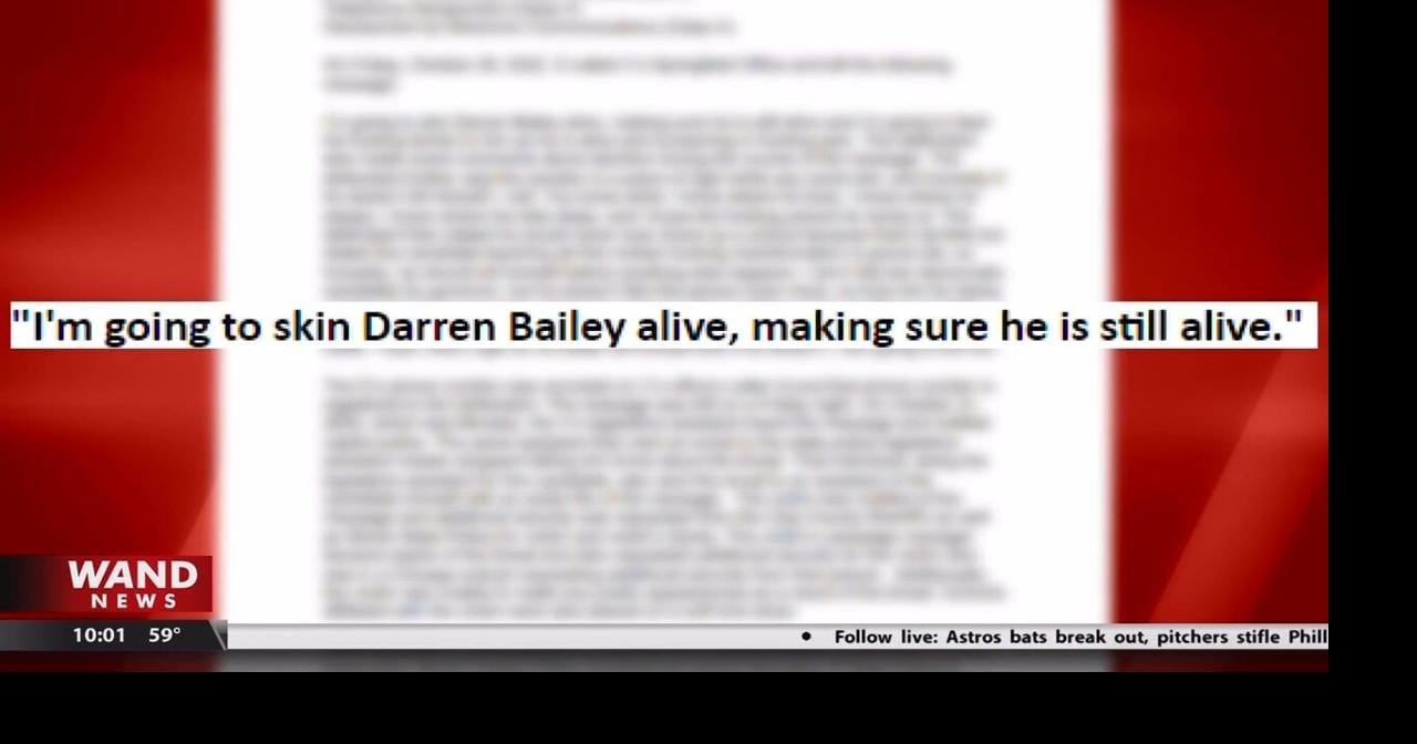 Darren Bailey receives a threatening voicemail from a man in Chicago |  Main stories