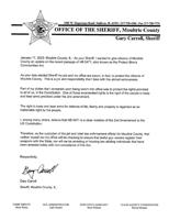 Moultrie Sheriff's Statement