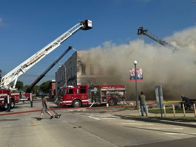 Fire in Lincoln, Illinois