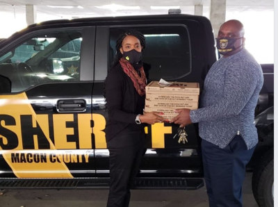 Pizza donation to MCSO