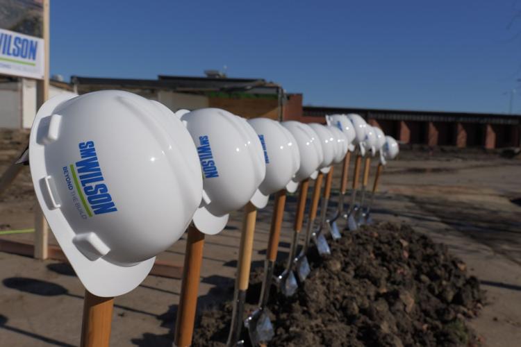 Groundbreaking photo of Rochester High School Science addition