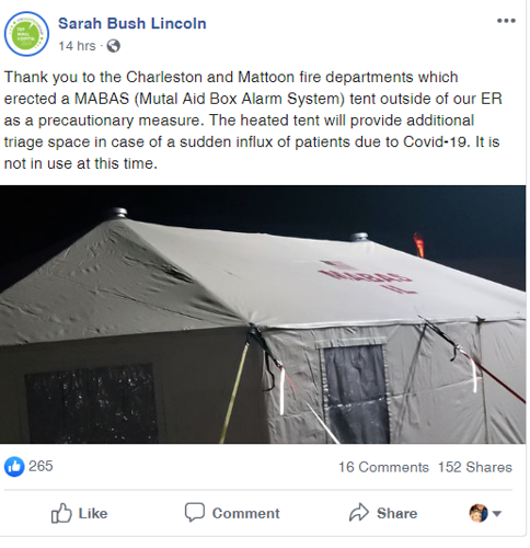 Sarah Bush Lincoln Facebook Page