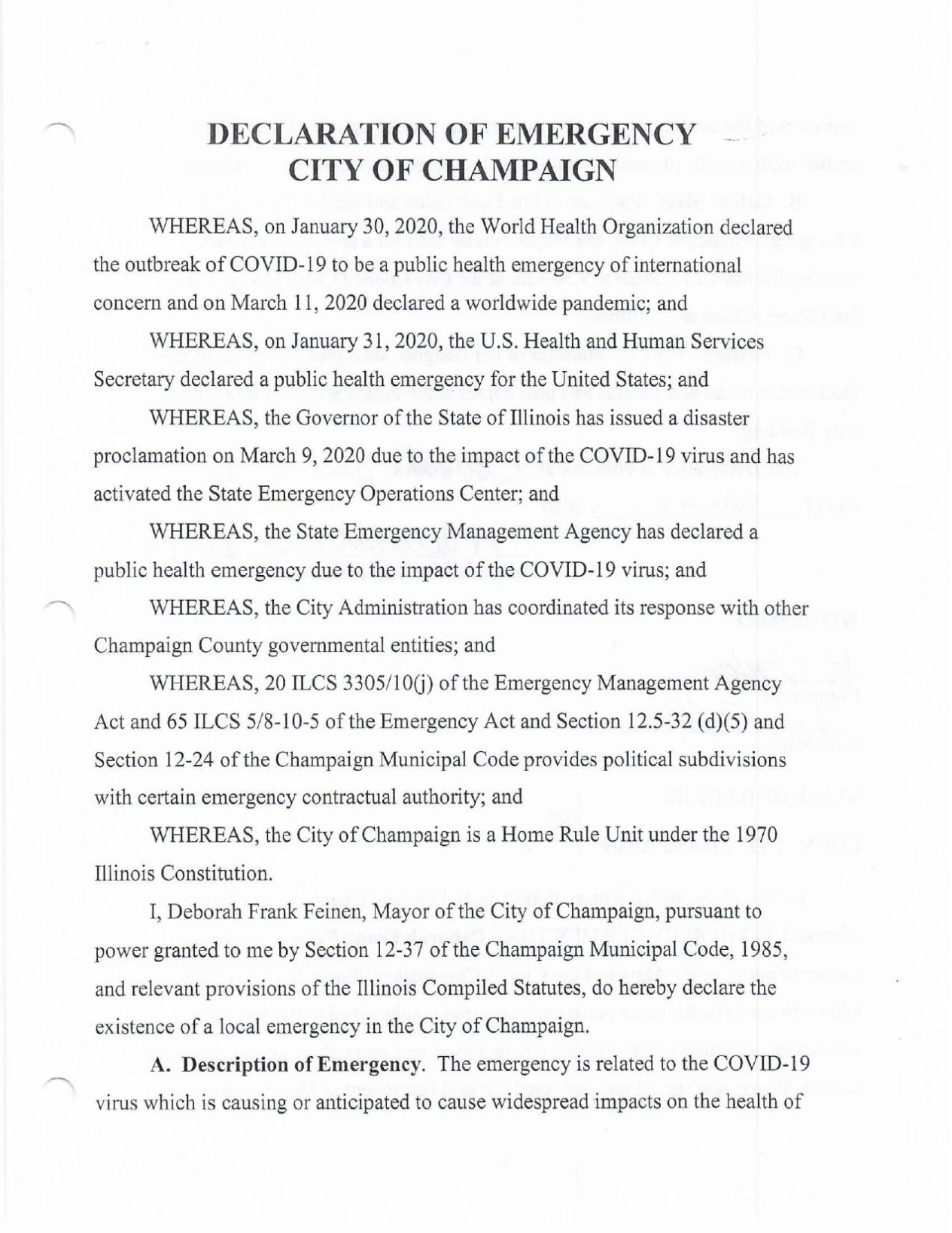 Champaign ordinance