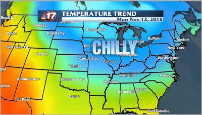 Cold air set to plunge into central Illinois