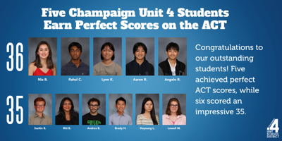 Perfect ACT scores announcement