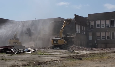 Demolition of former Durfee School in Decatur