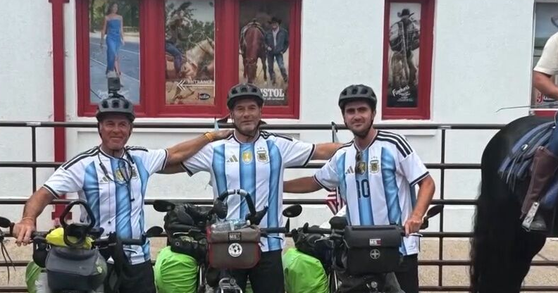 Argentine cyclists traveling 10K to World Cup