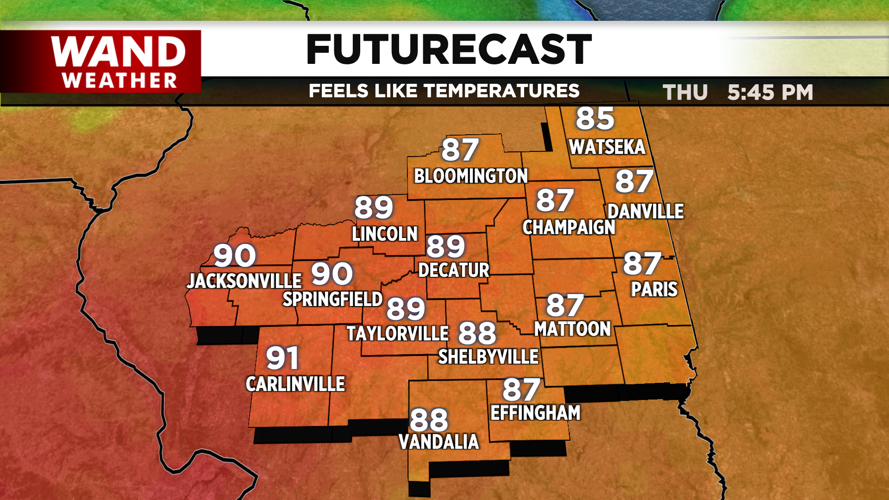 The heat index could push 90s.png