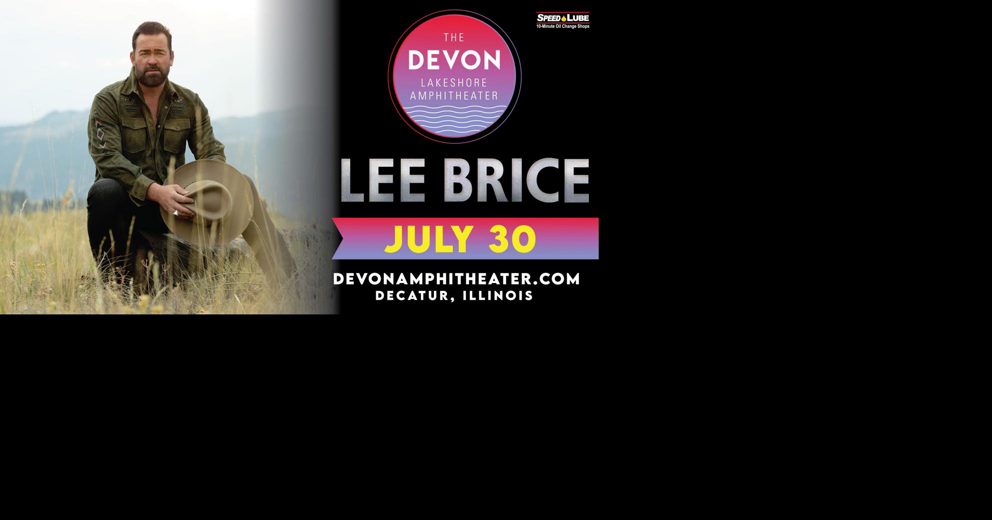 Country music singer Lee Brice coming to perform at The Devon