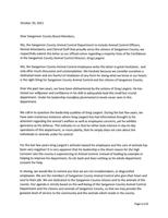 Sangamon County Animal Control employee letter