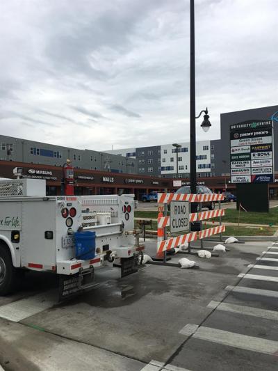 Construction crews hit gas line in Campus Town