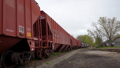 train on train tracks