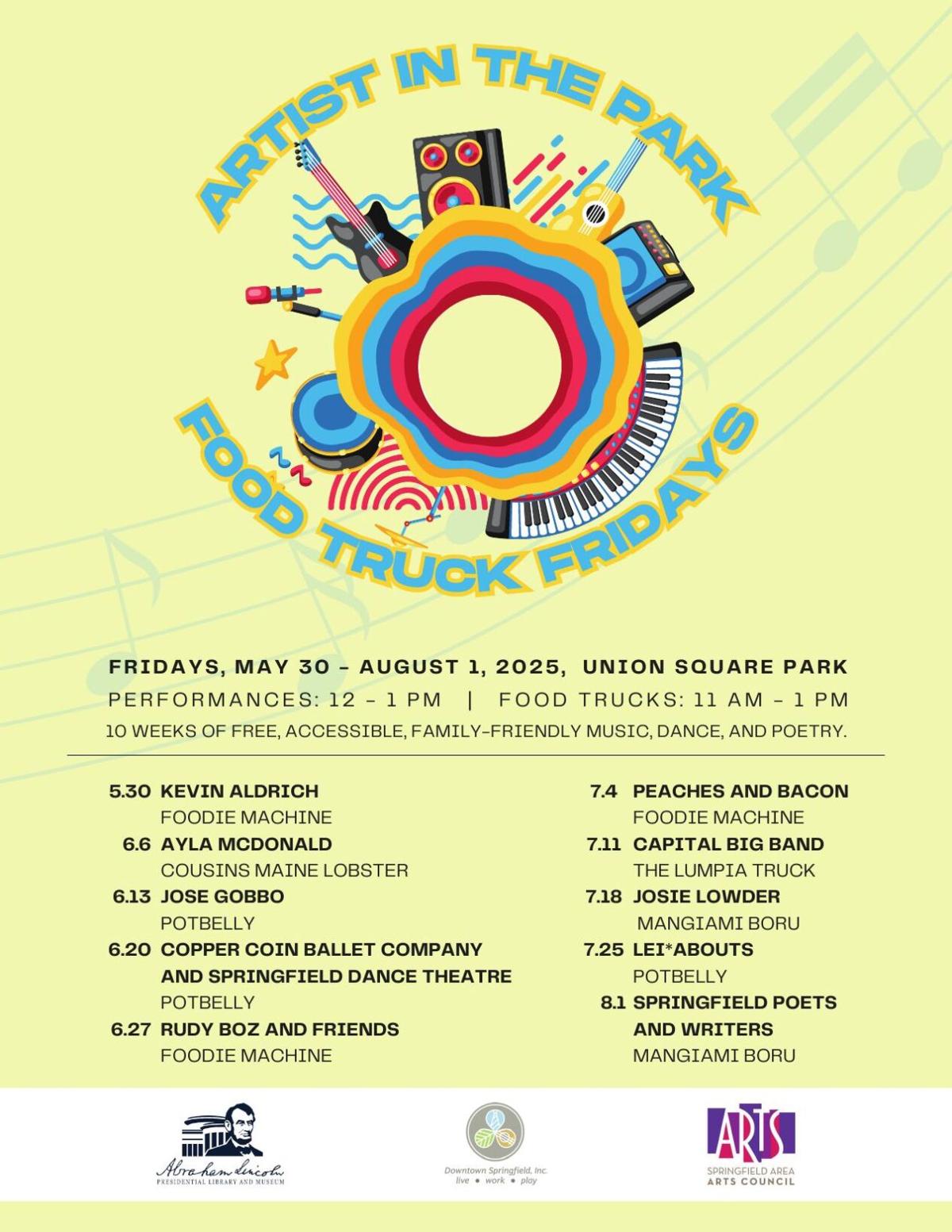 Artist in the Park at Food Truck Fridays