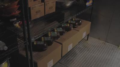 Foodbank delivering hams to Salvation Army in Decatur