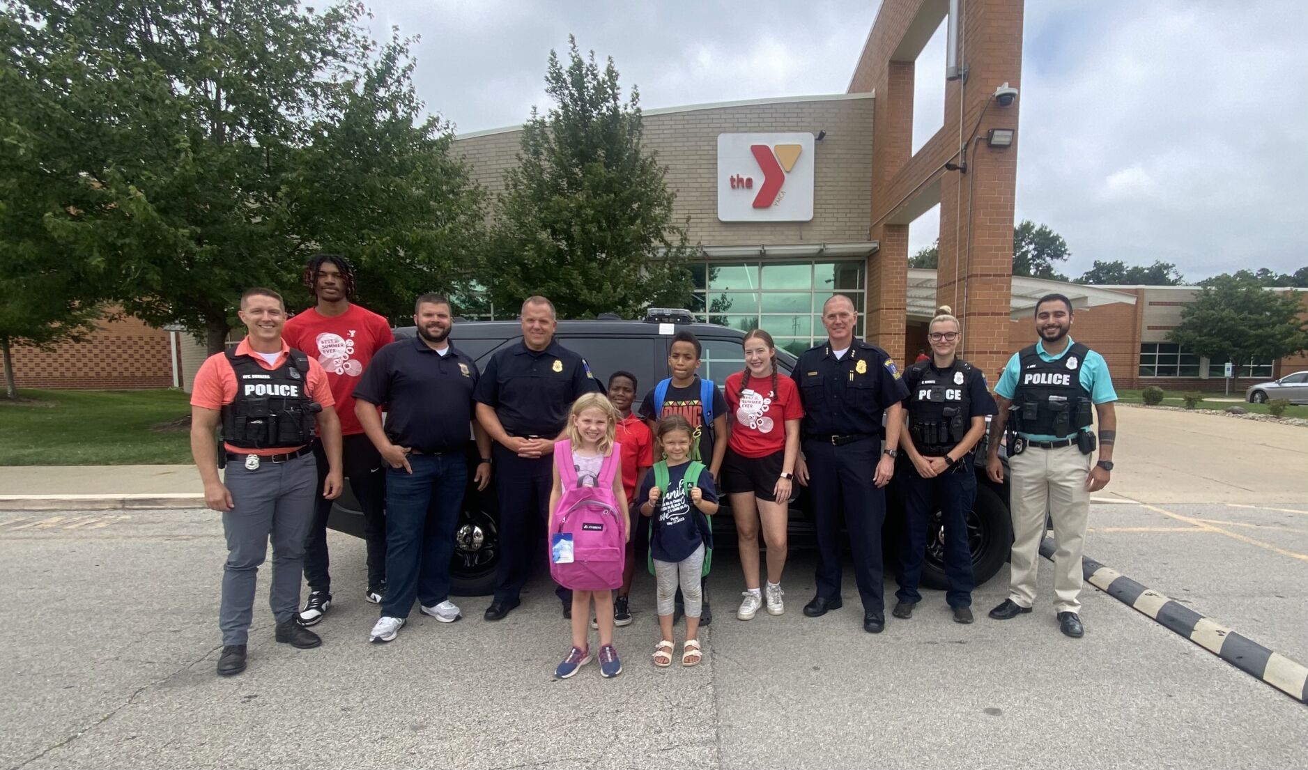 Decatur Family YMCA and Decatur PBPA Unit 39 Give 2,000 backpacks