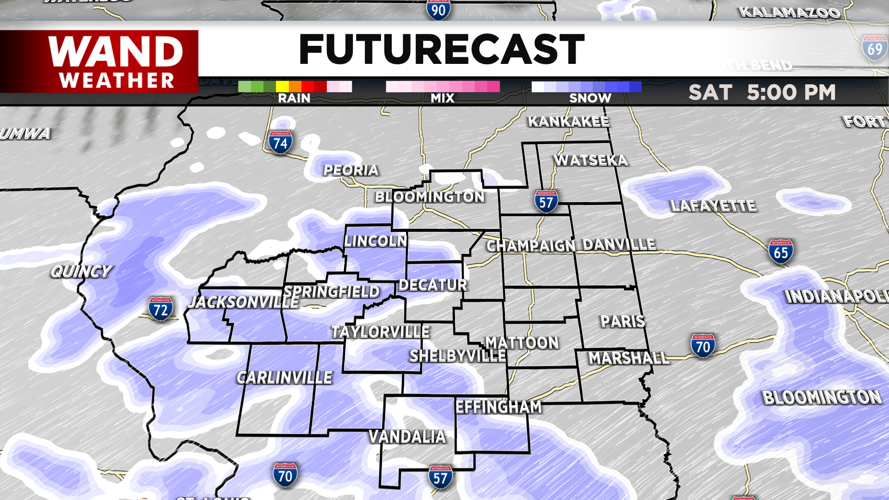 Light snow for Saturday afternoon