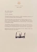 Donald Trump letter to Oberheim family