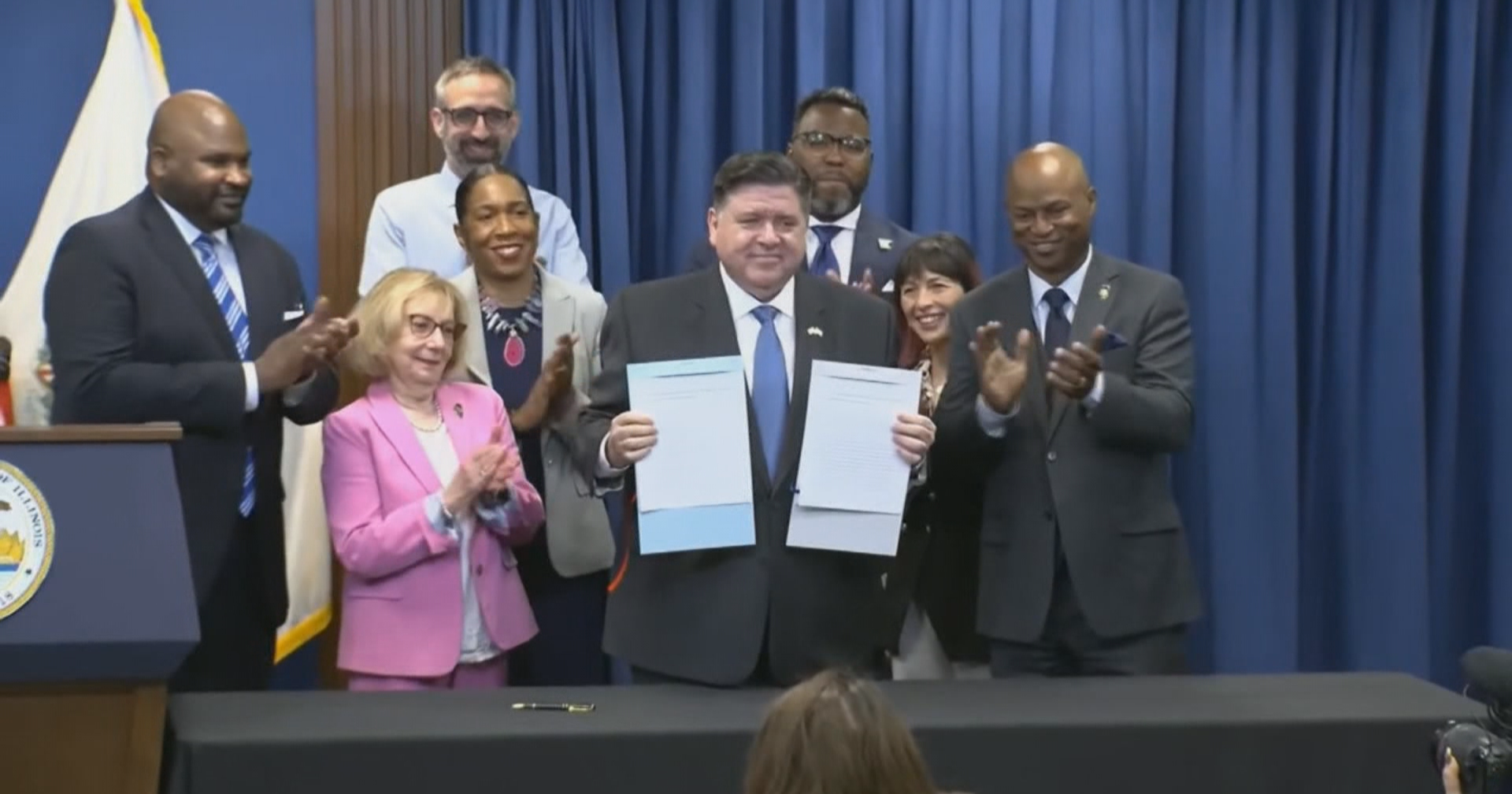 Pritzker signs 'balanced' Fiscal Year 2026 budget with reserve funds, anticipating federal cuts for essential services