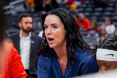 Shauna Green (during B10 Tournament game vs. Wisconsin)