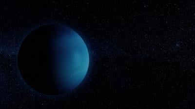 3D animation of Neptune