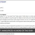 Gen Alpha phrase '6-7' is Dictionary.com's Word of the Year