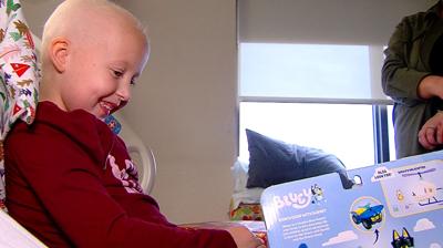 Aubree Morgan Opens Gifts