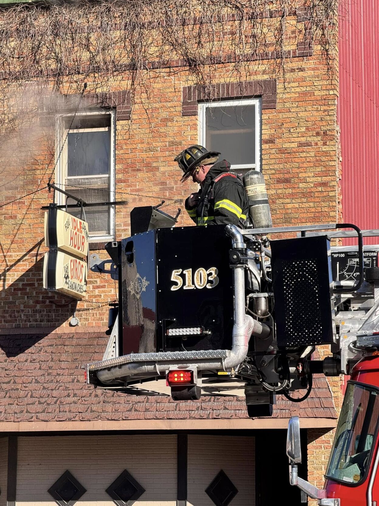Fire at Idle Hour Inn on December 8, 2024