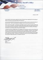 Menard Sheriff's Statement