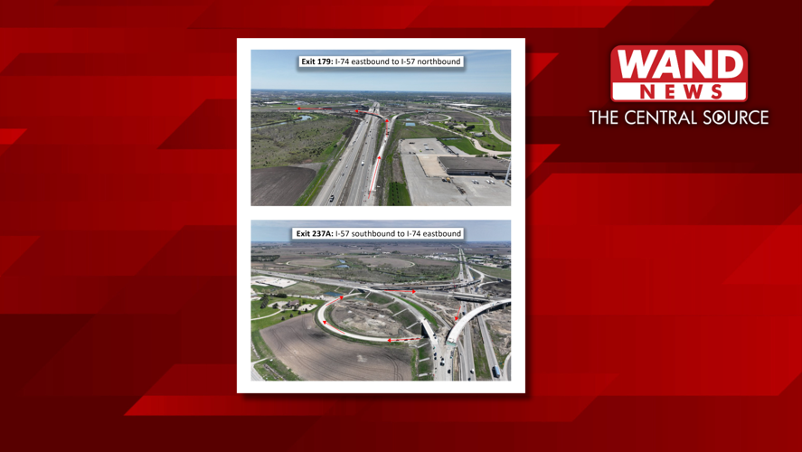 I-57/74 interchange ramps