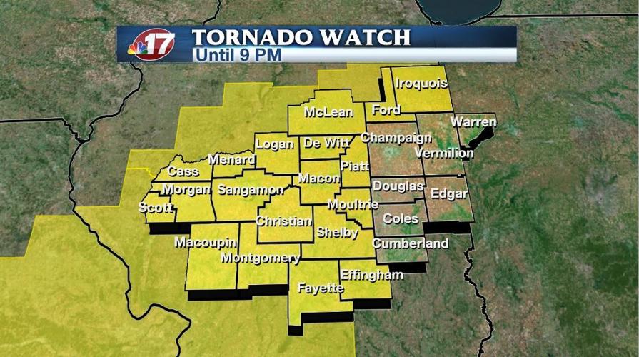 Severe storms expected Wednesday evening, watch issued